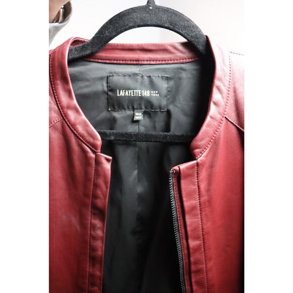 Lafayette 148 NY Soft Leather Moto Jacket - Picture 5 of 5